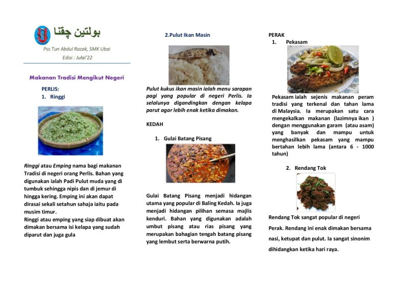 Makanan Tradisional Negeri Perak